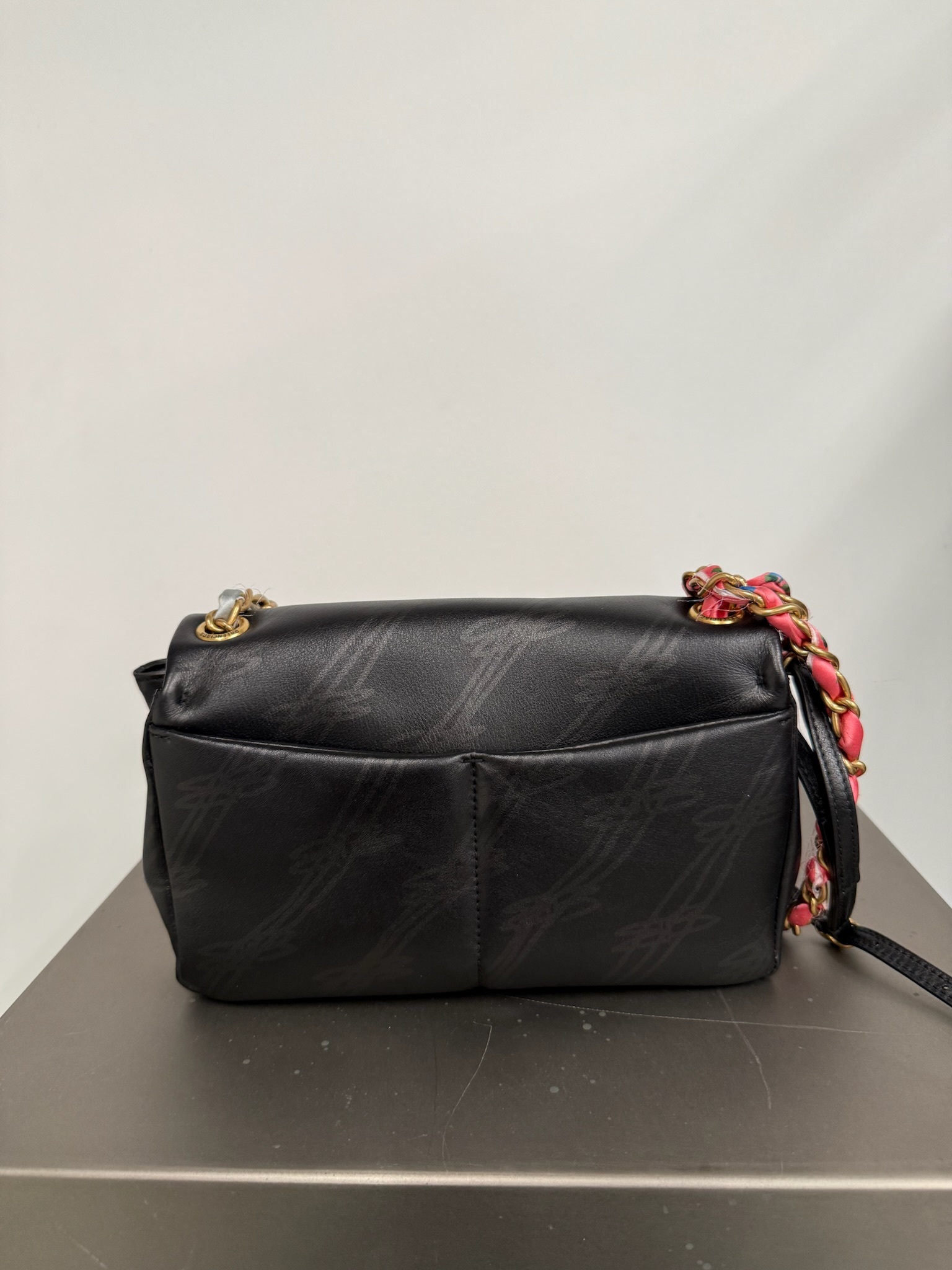 Balenciaga Mini Shoulder Bag Chain Strap In Black