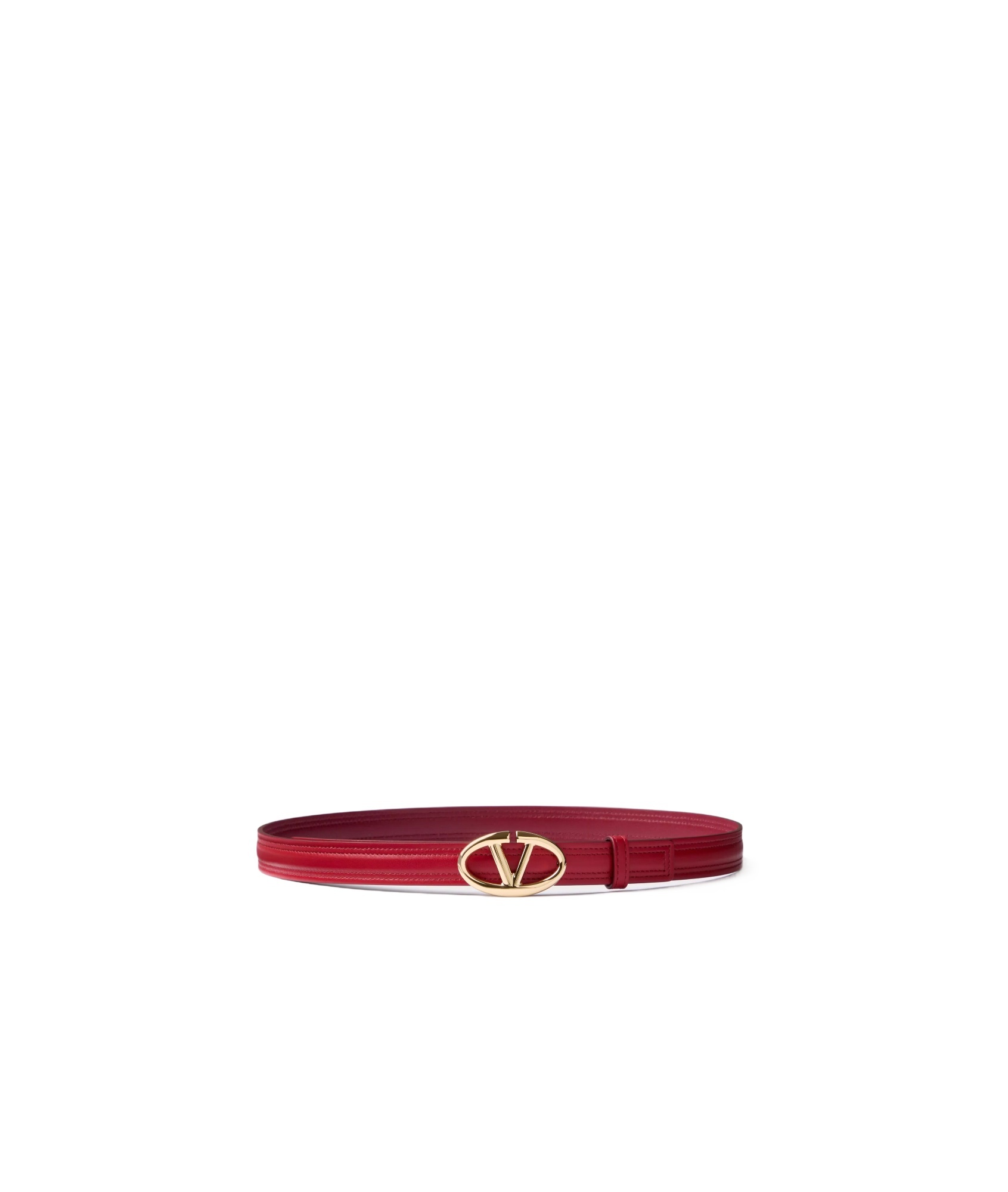 Shop Valentino The Bold Edition Vlogo Belt In Red
