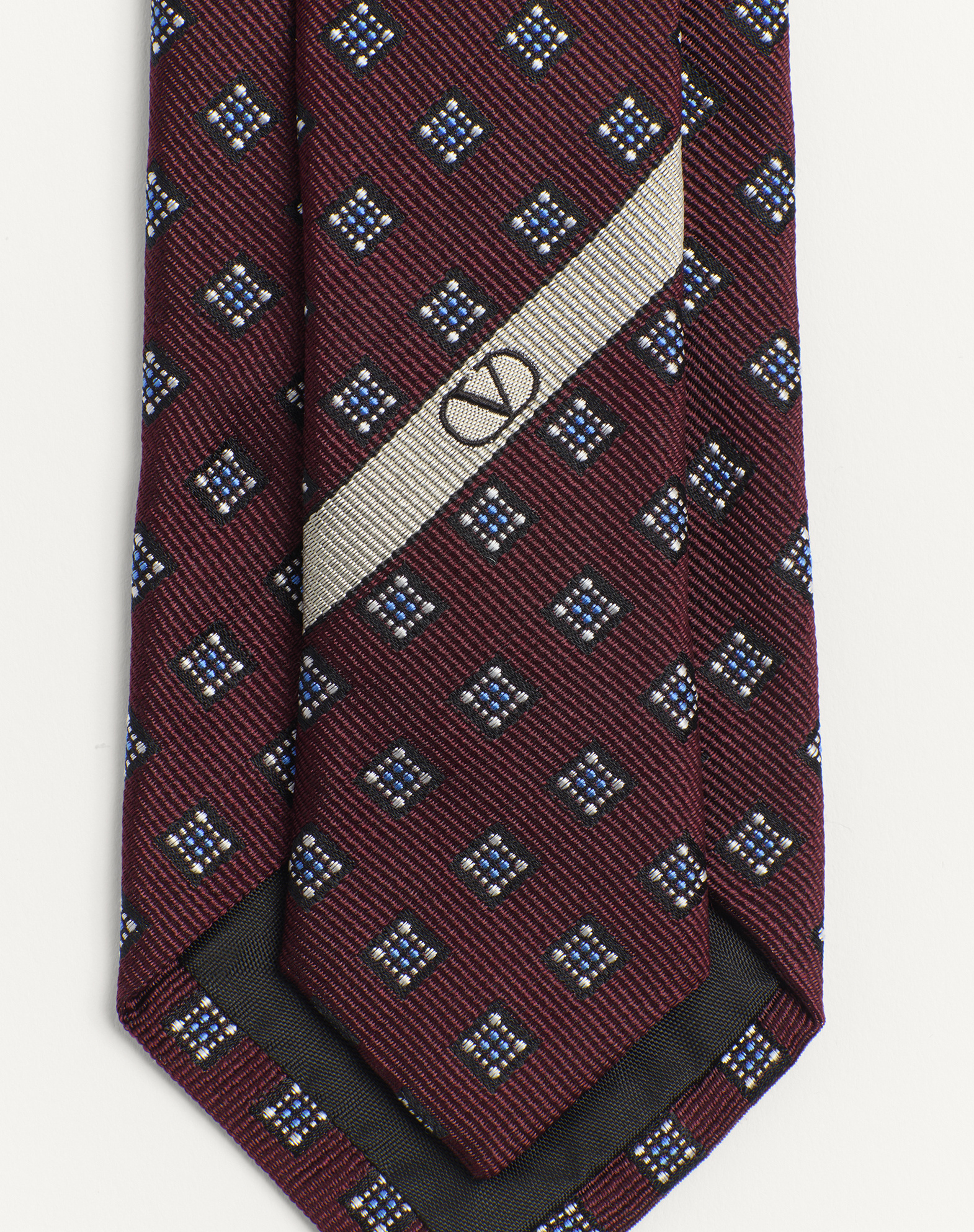 Valentino Silk "valentie" Tie In Red