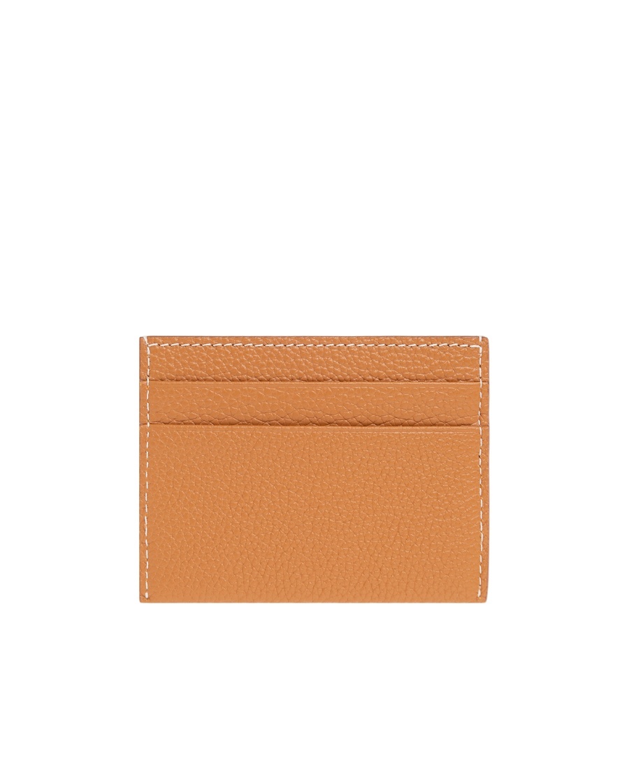 Burberry Logo-plaque Card Holder In Brown