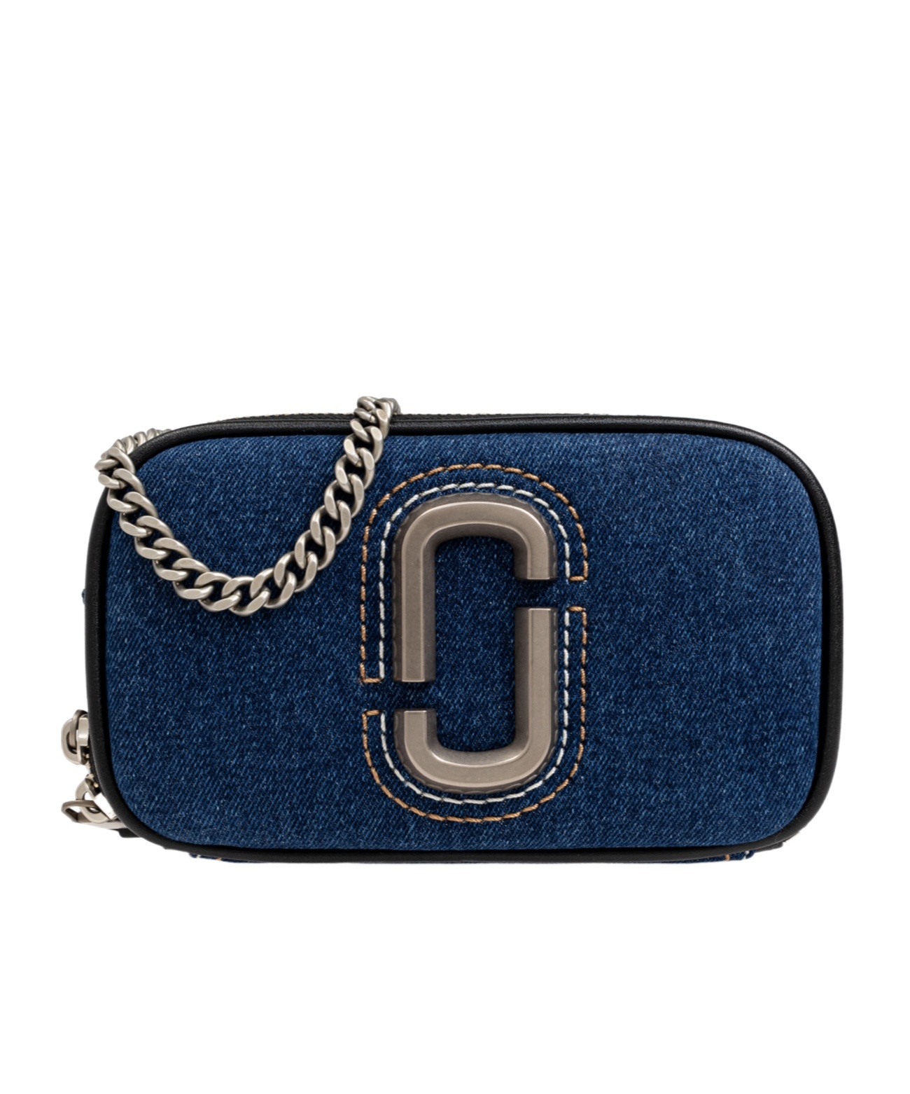 Marc Jacobs The Snapshot Denim Cross-body Bag In Blue