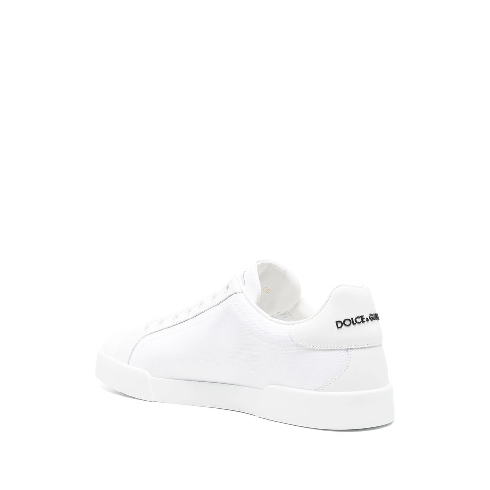 Dolce & Gabbana Canvas Sneakers With Round Toe And Rubber Sole