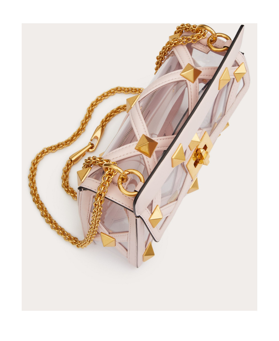 Valentino Roman Stud Crossbody Bag In Nude