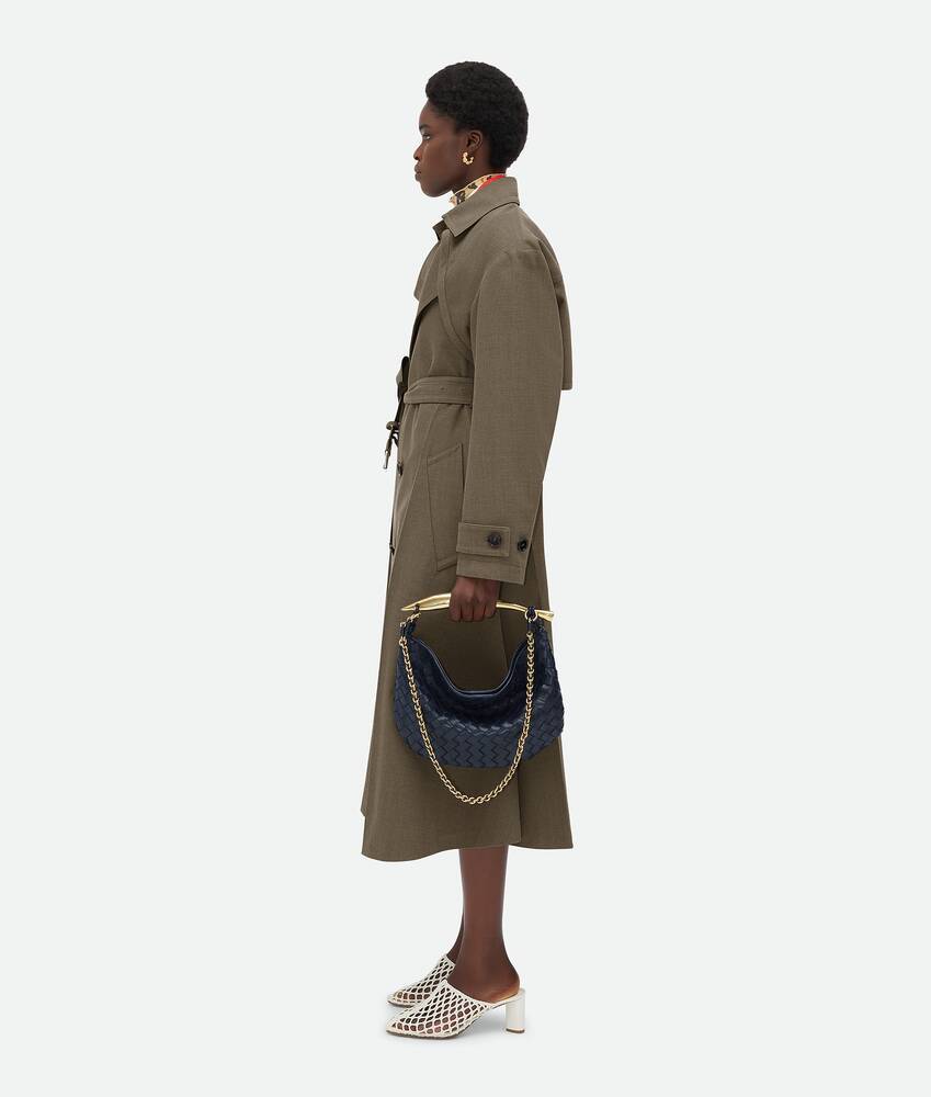 Bottega Veneta Sardine Leather Tote Bag In Blue