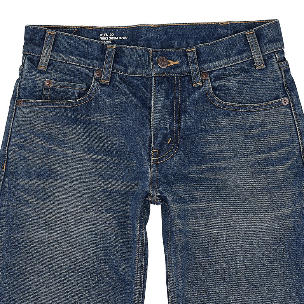 Celine Low Waist Horn Jeans In Blue