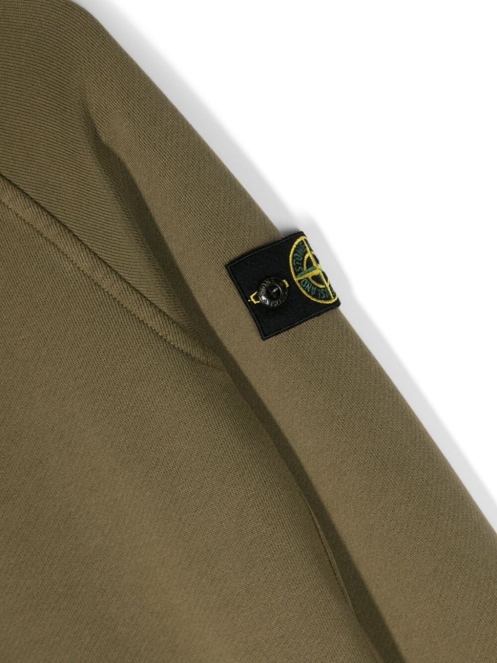 Stone Island Compass-patch Cotton Sweatshirt In Green