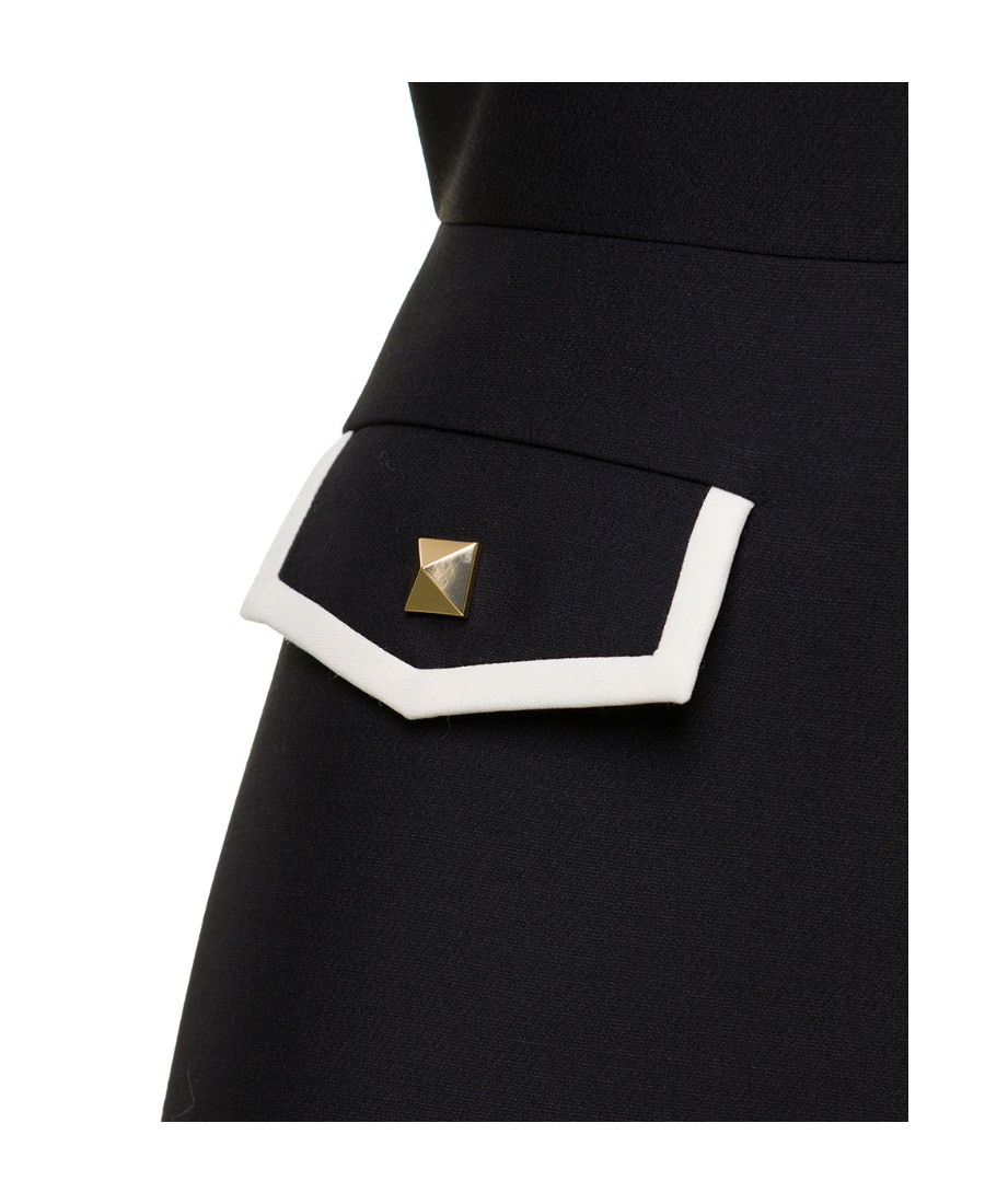 Valentino Roman Stud Sleeveless Dress In Black