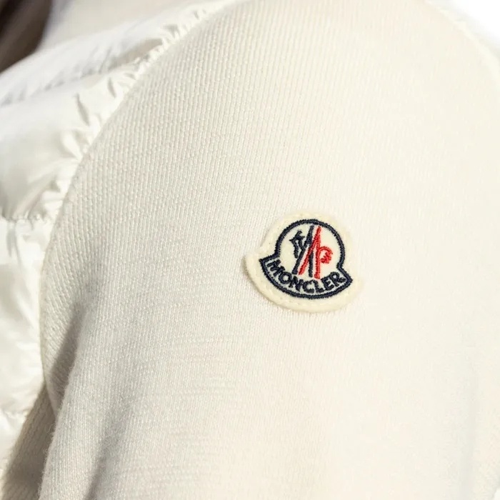 Moncler Long-sleeved Cotton-padded Jacket In White