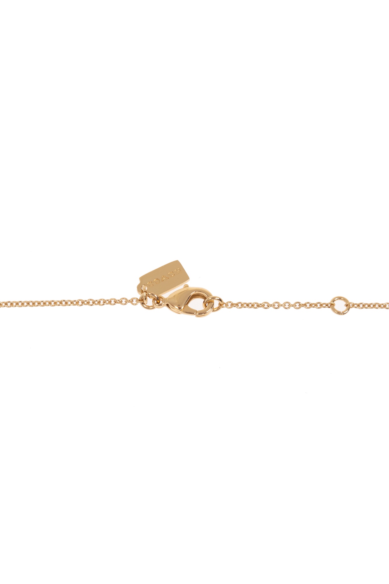 COACH COACH SIGNATURE HEART LOCKET BOXED NECKLACE