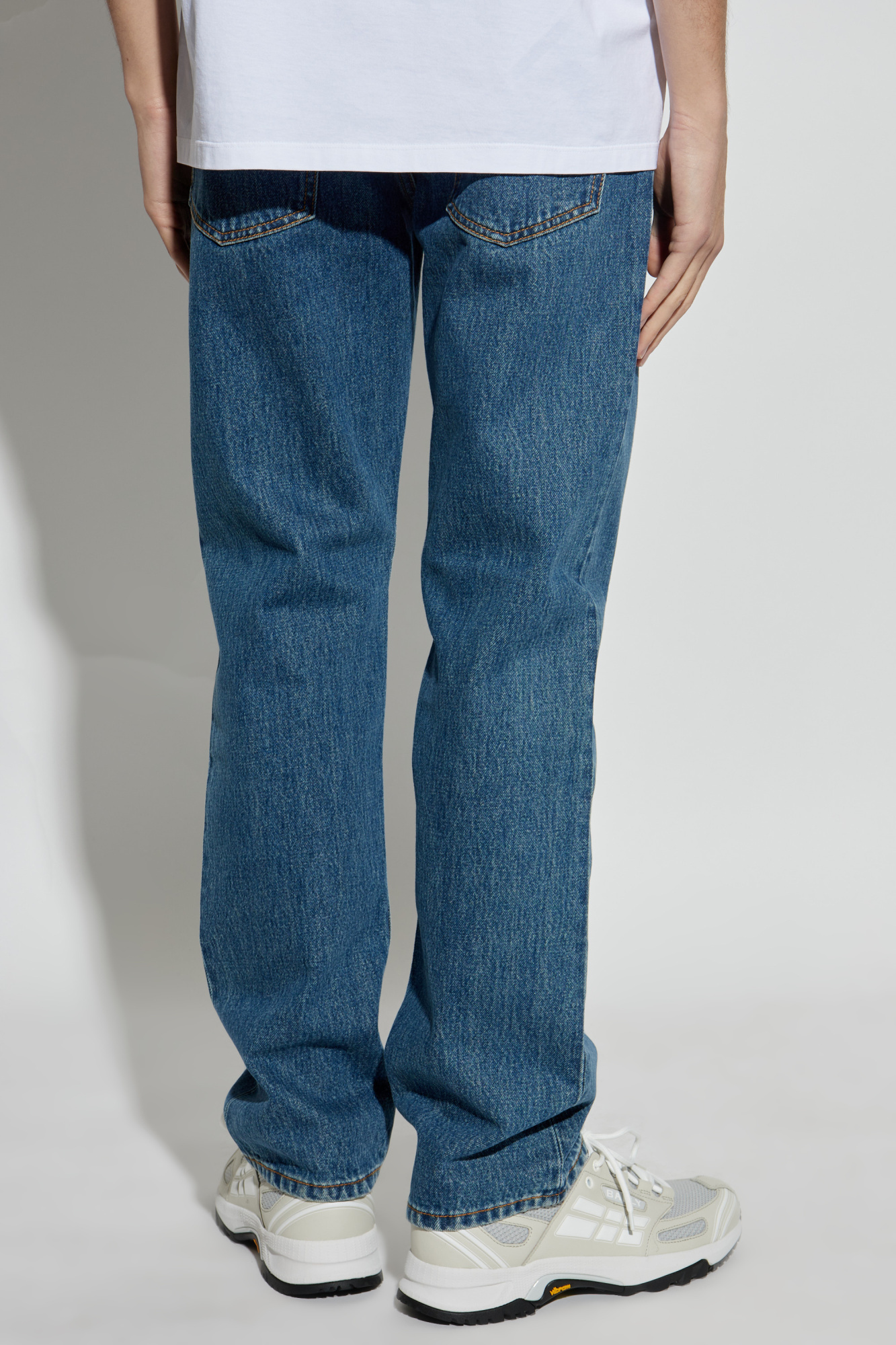 Bally Belt Loop Denim Trousers In Blue