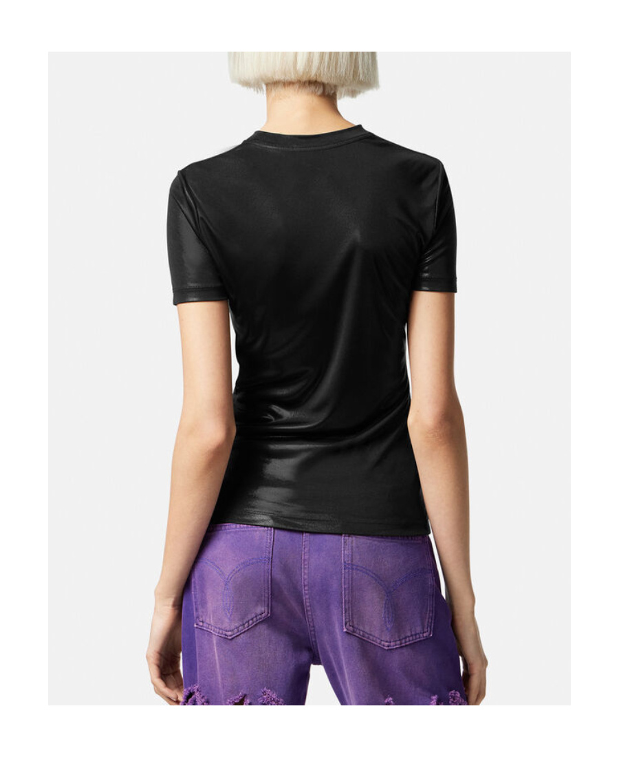 Versace Logo-print T-shirt In Black