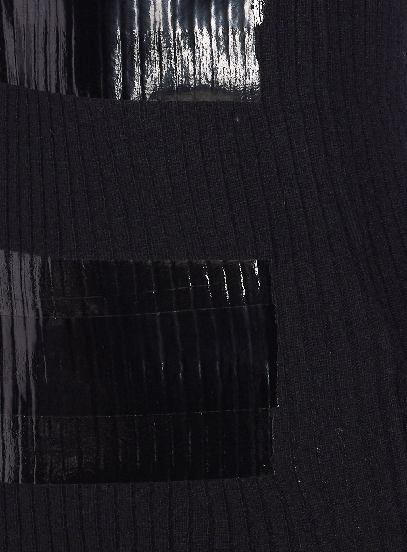 Mm6 Maison Margiela Ribbed Turtleneck Sweater In Black