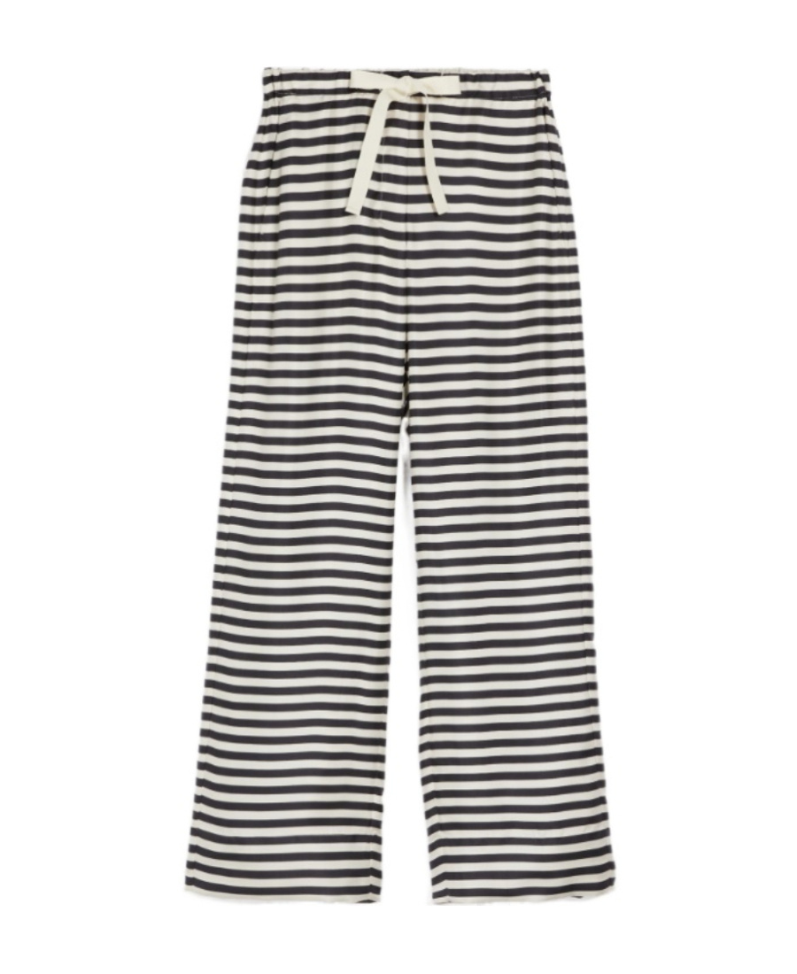 Max Mara Printed Casual Pants In Gray