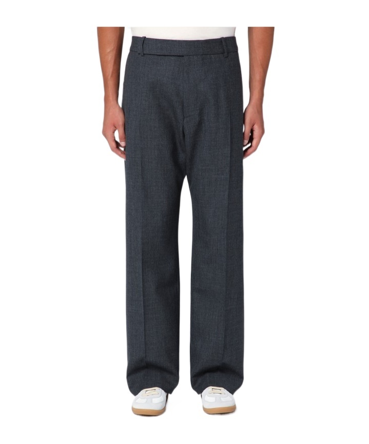 Studio Nicholson Belt-loop Casual Pants In Black