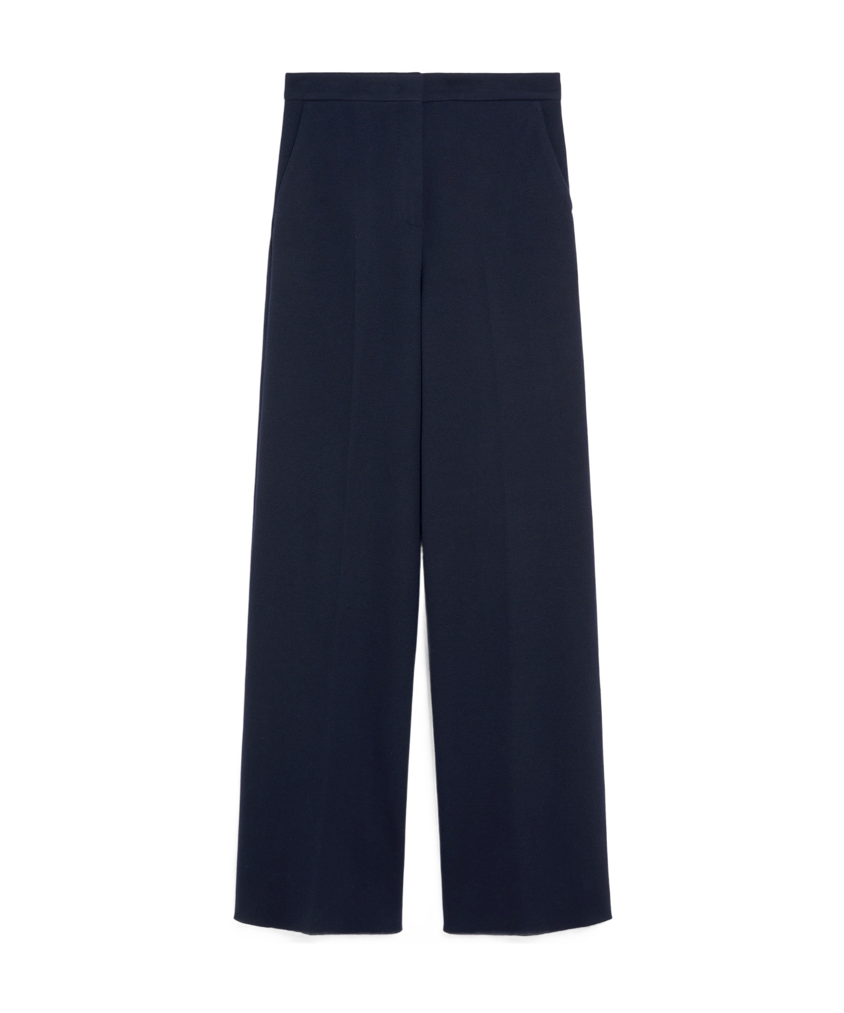 Max Mara Wool Knitted Trousers In Black