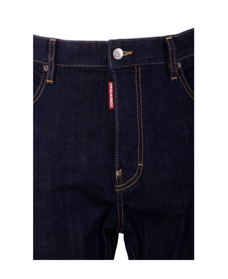 Dsquared2 Slim Indigo Denim With Logo Detailing In Blue