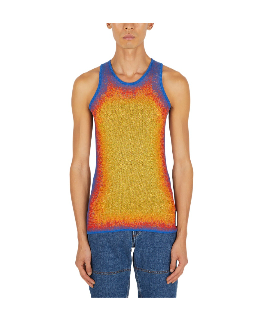 Y/project Gradient-knit Cotton-blend Tank Top