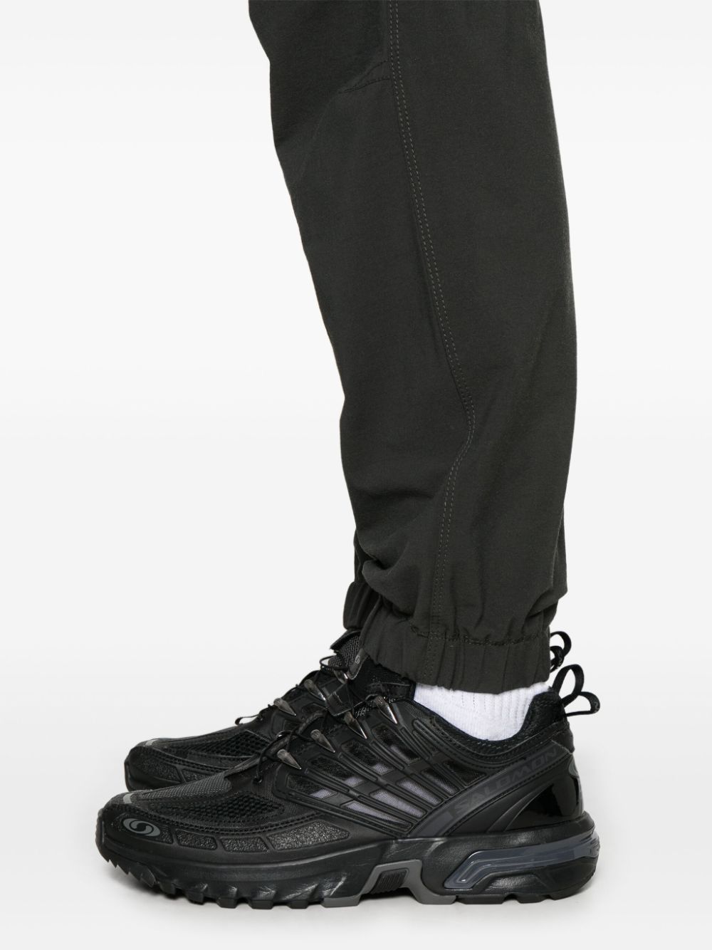 Stone Island Elastic Waist Sweatpants In Gray