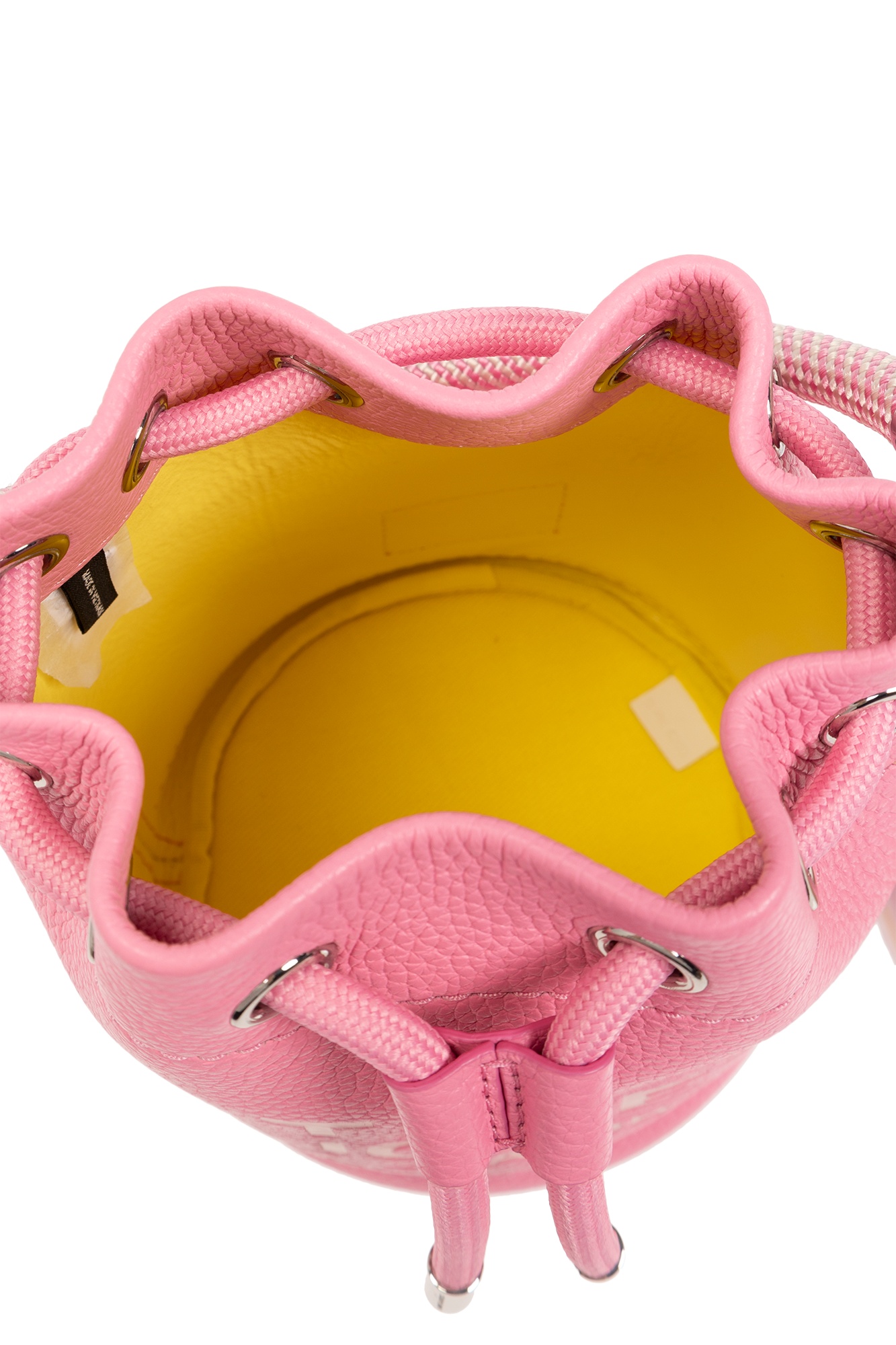Marc Jacobs The Micro Leather Bucket Bag In Pink