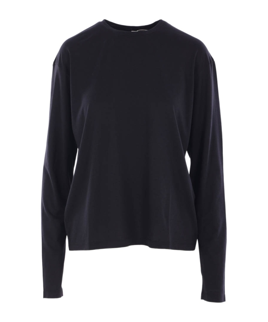 Totême Crew Neck Long Sleeves Plain T-shirt