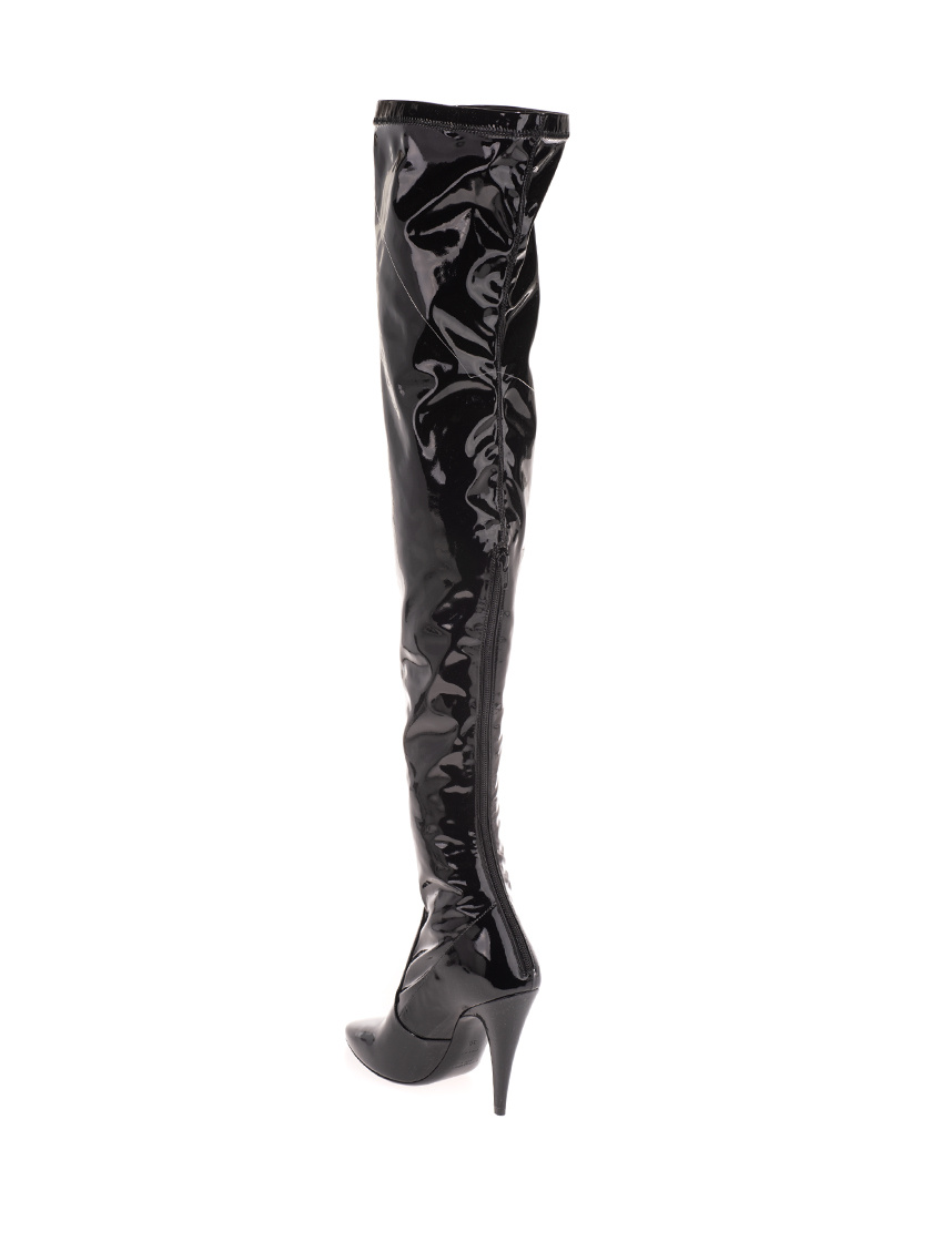 Saint Laurent Aylah Over-the-knee Boots In Black