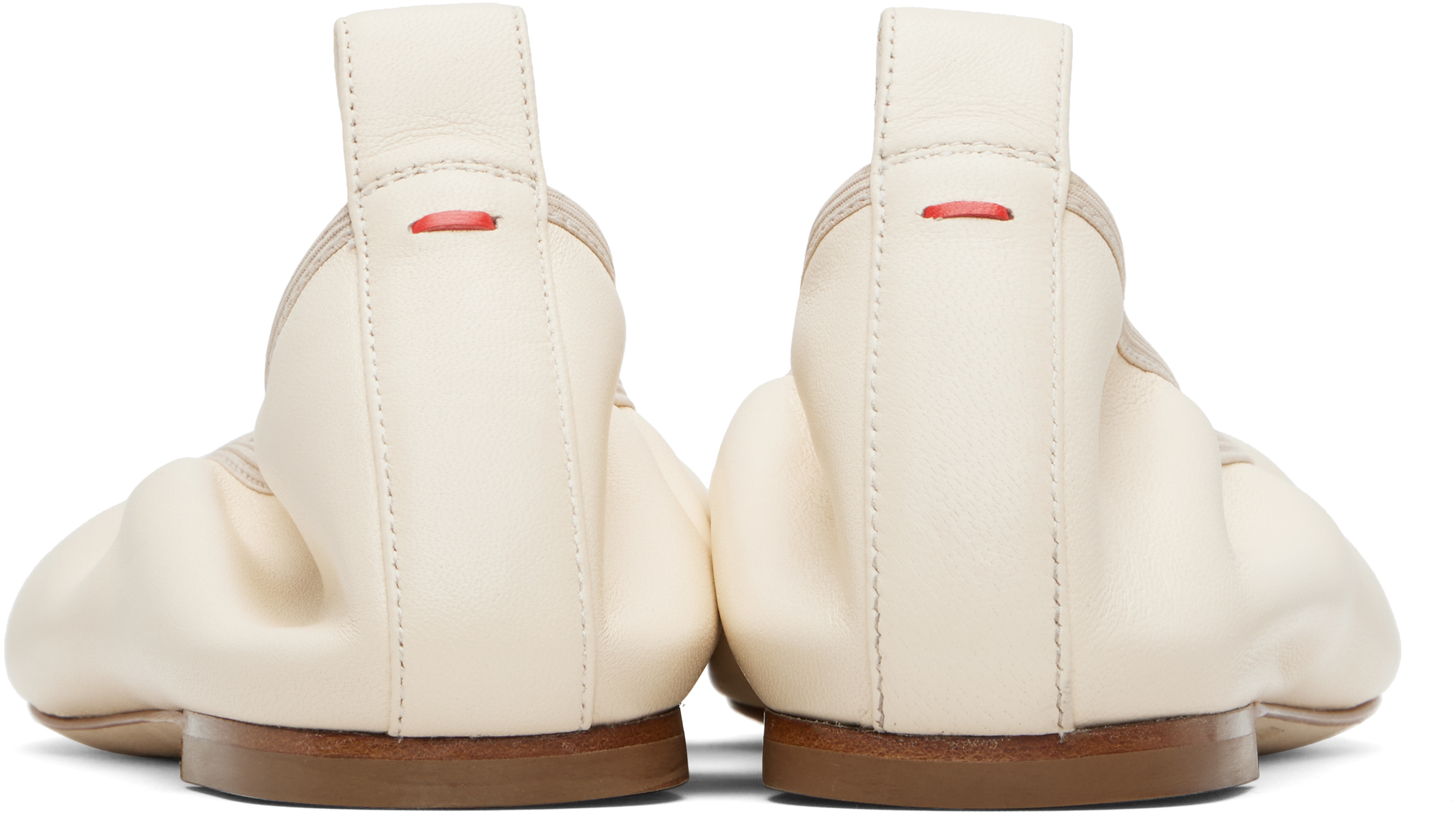 Aeyde Nomi Ballet Flats In White