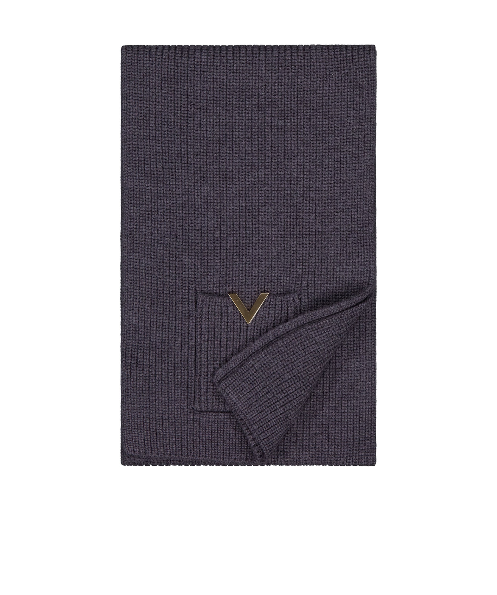 Valentino Knitted Scarf In Black