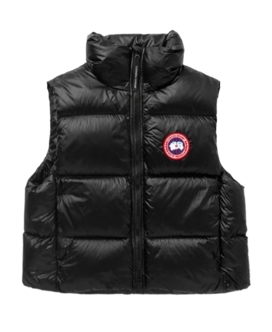 Canada Goose Logo-patch Padded Gilet In Black