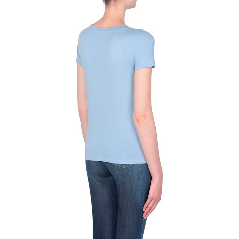 Shop Armani Jeans Logo Printed T-shirt In Blue
