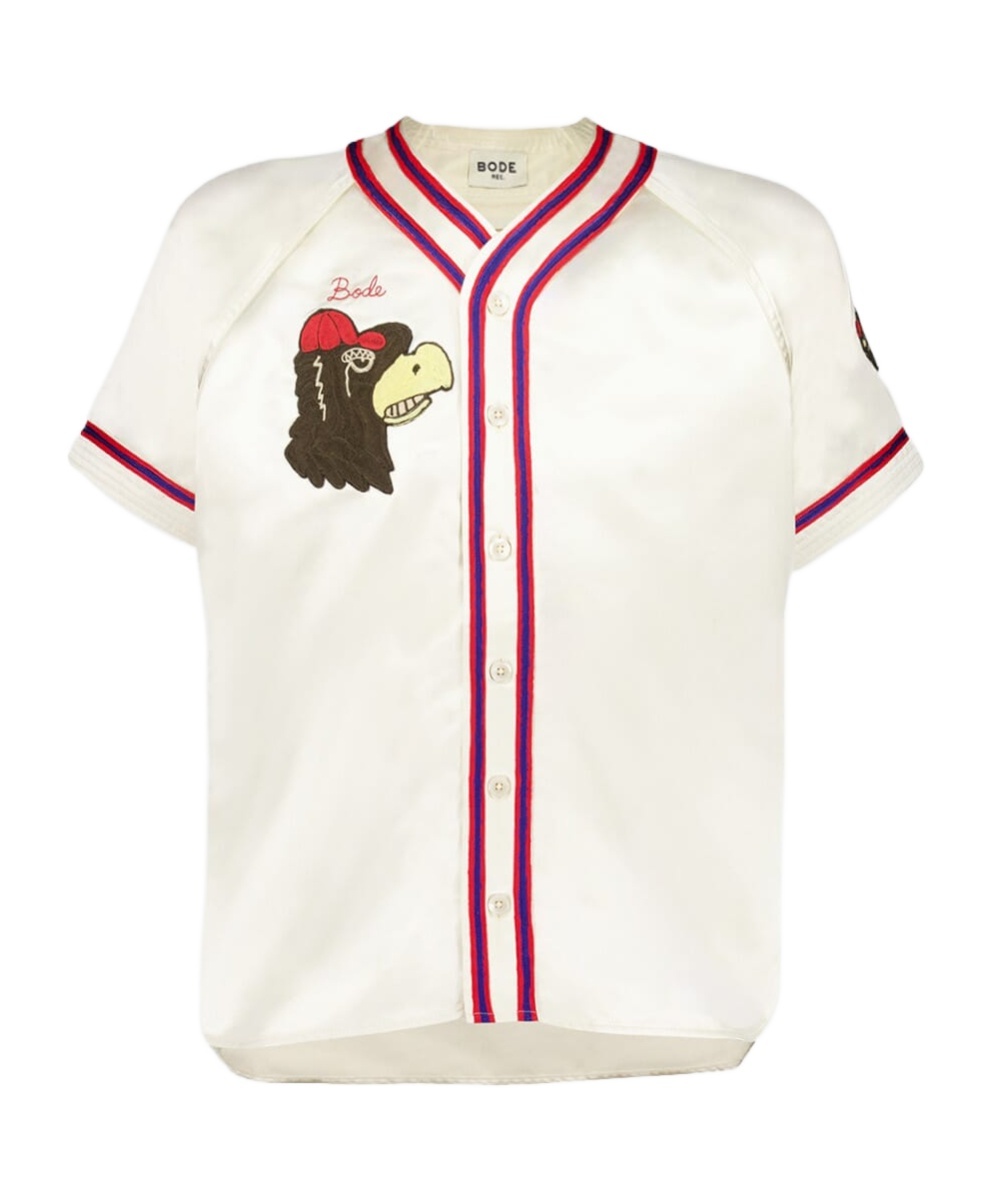 Bode Shirt In Beige Polyester In White