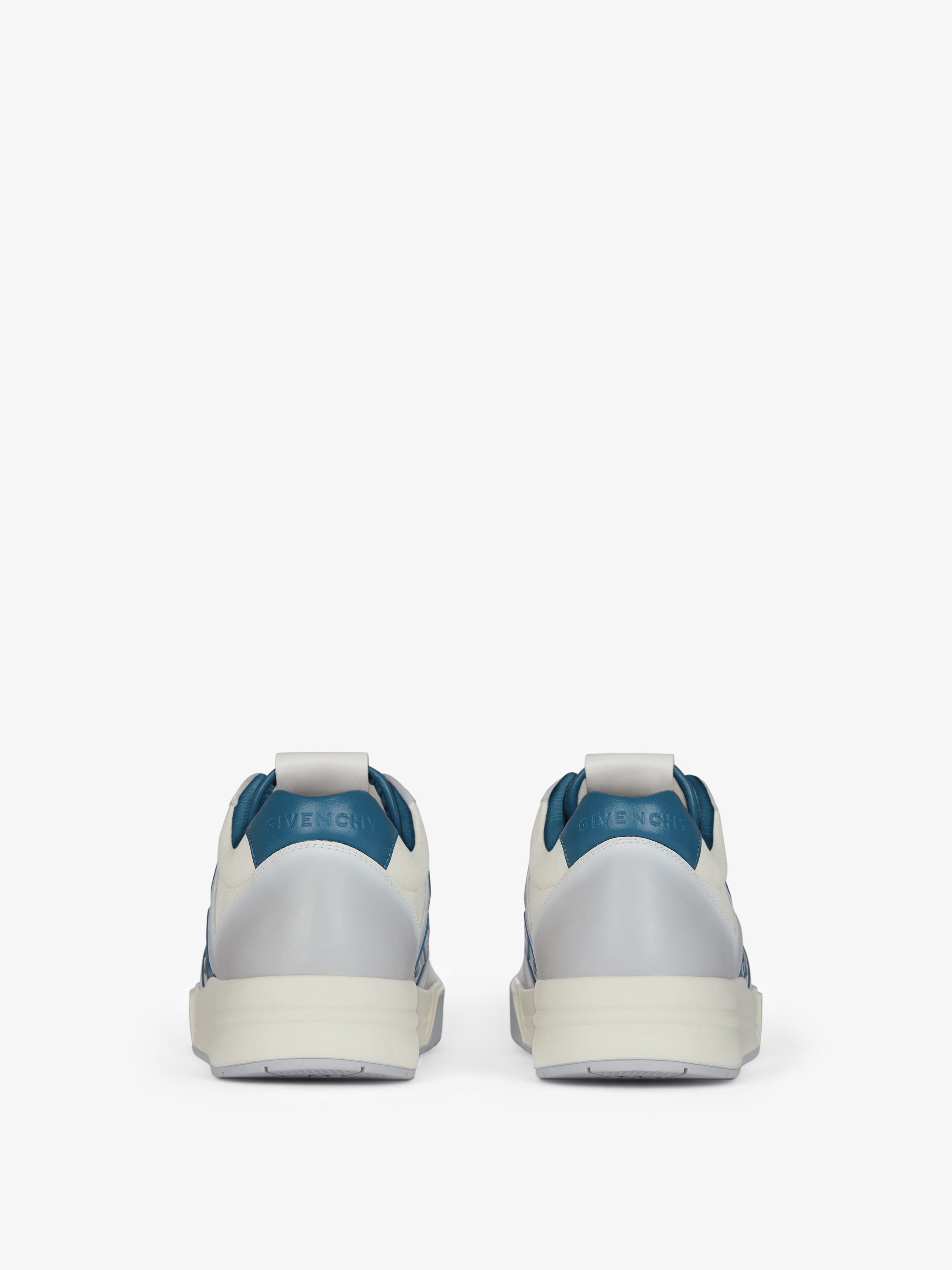 Givenchy G4 Sneakers In Gradient Leather And Canvas In White