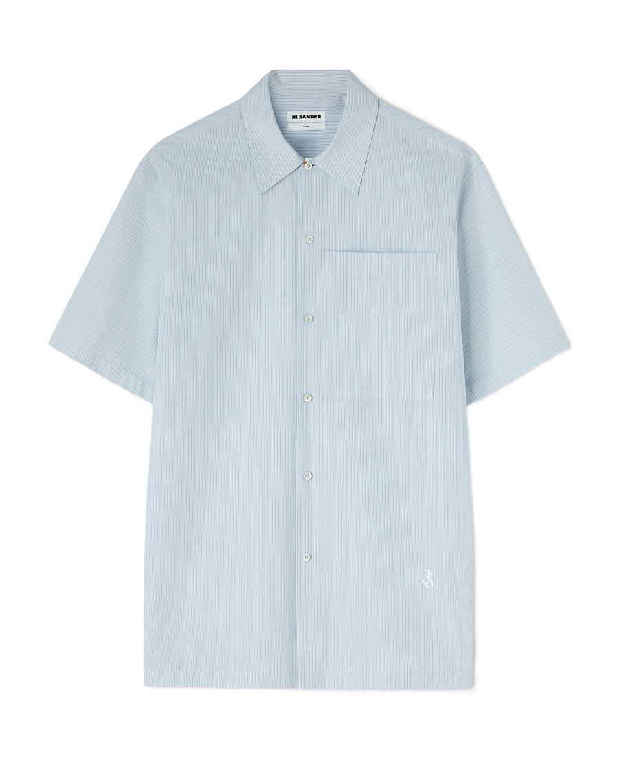 Jil Sander Friday Striped Cotton Shirt In White