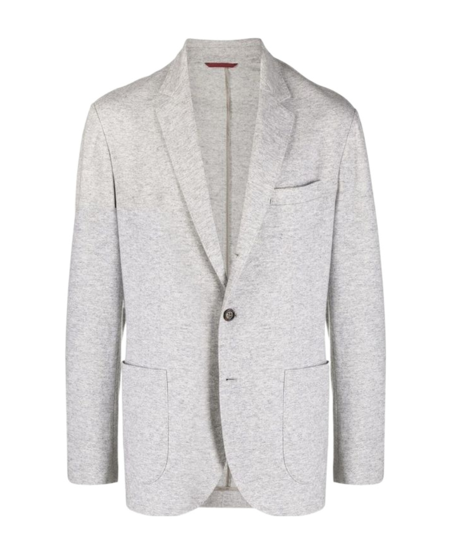 Brunello Cucinelli Single-breasted Cashmere Blazer In White