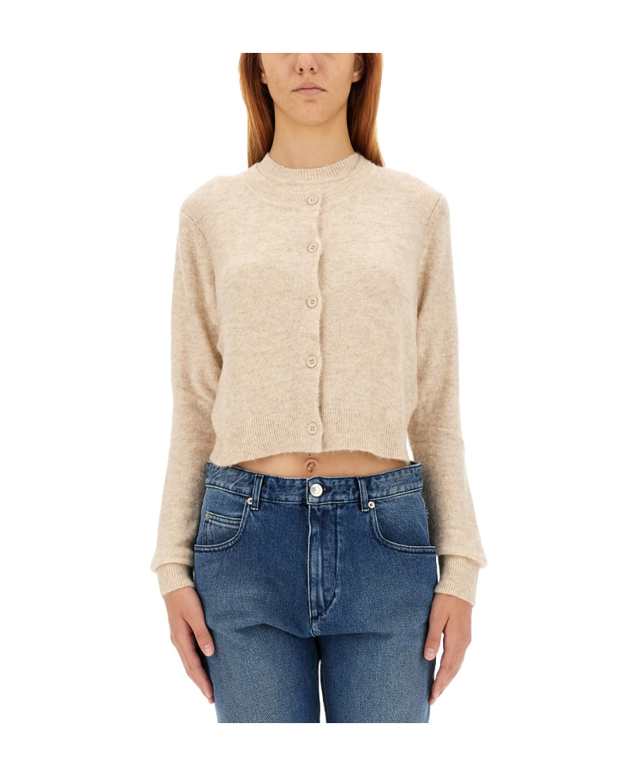 ISABEL MARANT ÉTOILE ISABEL MARANT ÉTOILE BUTTONED STRAIGHT HEM KNITTED CARDIGAN