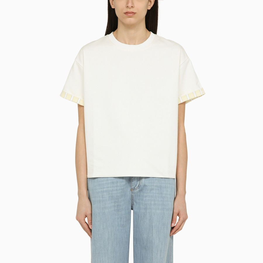 Bottega Veneta Short-sleeve Cotton T-shirt In White