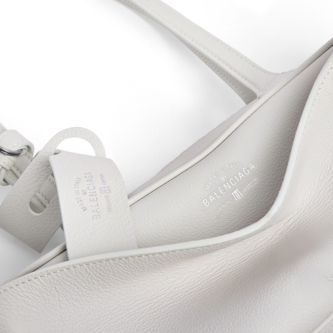 Balenciaga Small Calf Leather Carrie Bowling Top-handle Bag In White