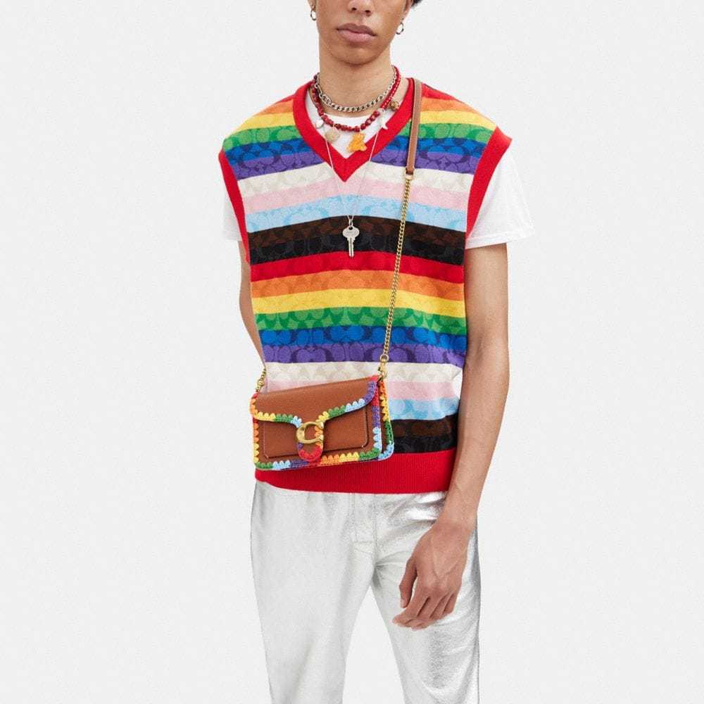 Coach Tabby Flip Shoulder Bag In Multicolor