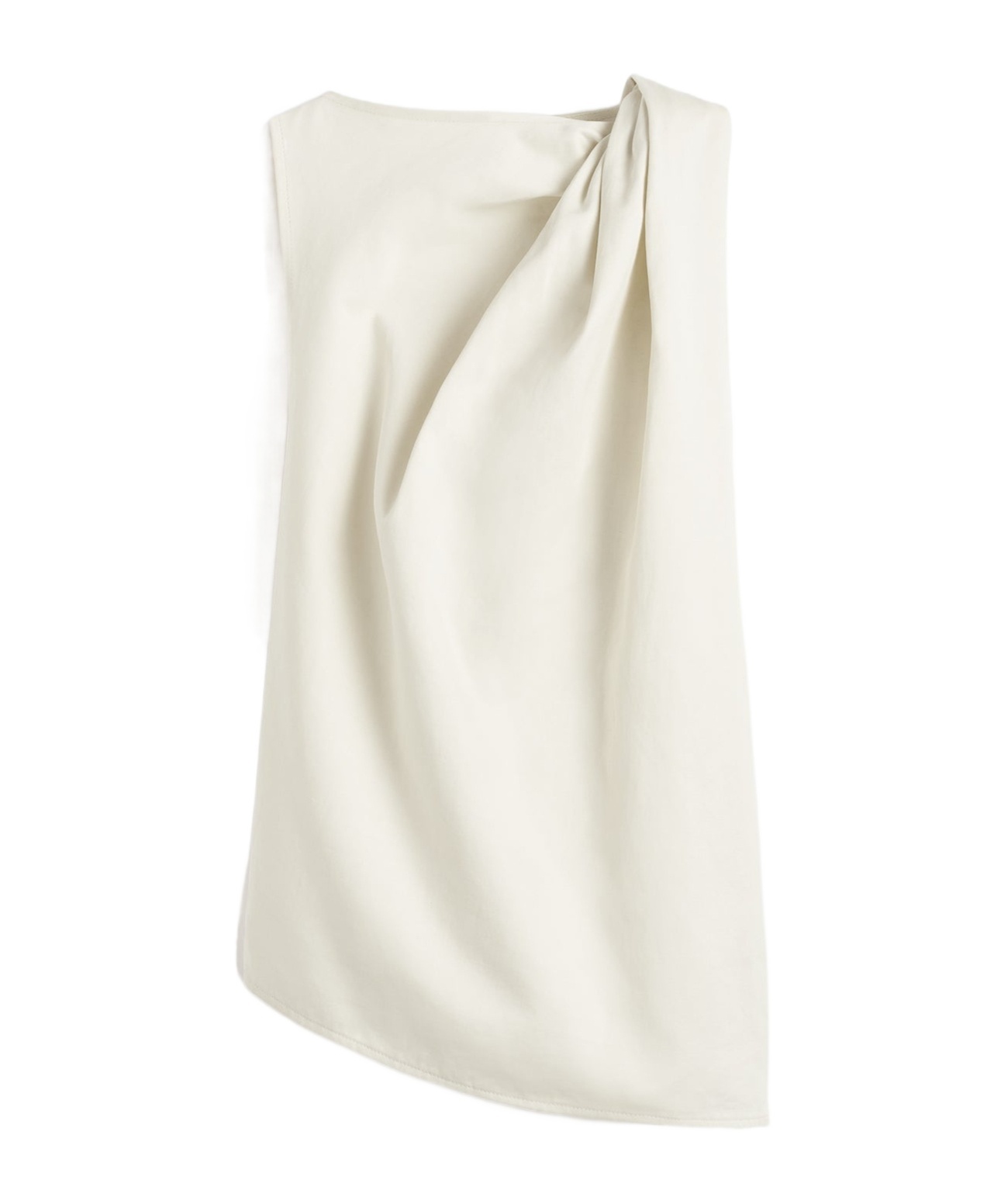 Totême Shoulder-twist Tank Top In White