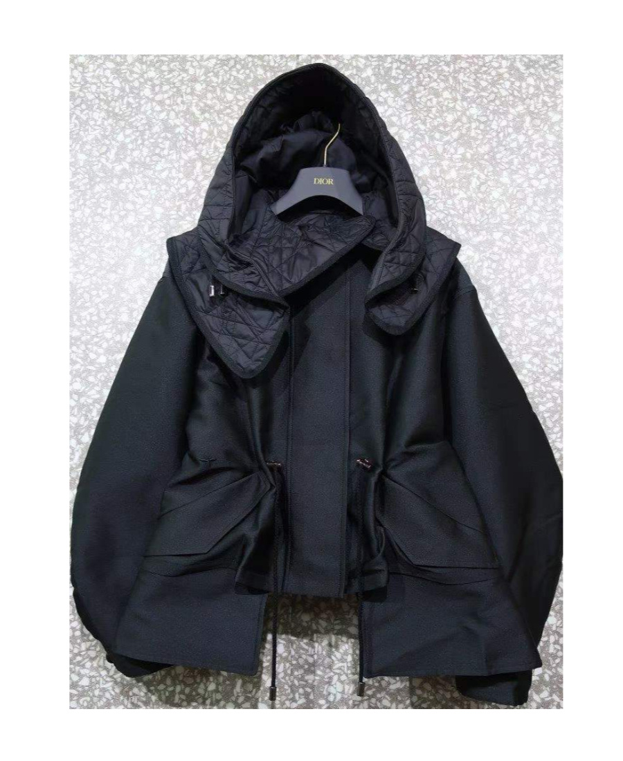 DIOR HOODED LONG-SLEEVED CASUAL JACKET