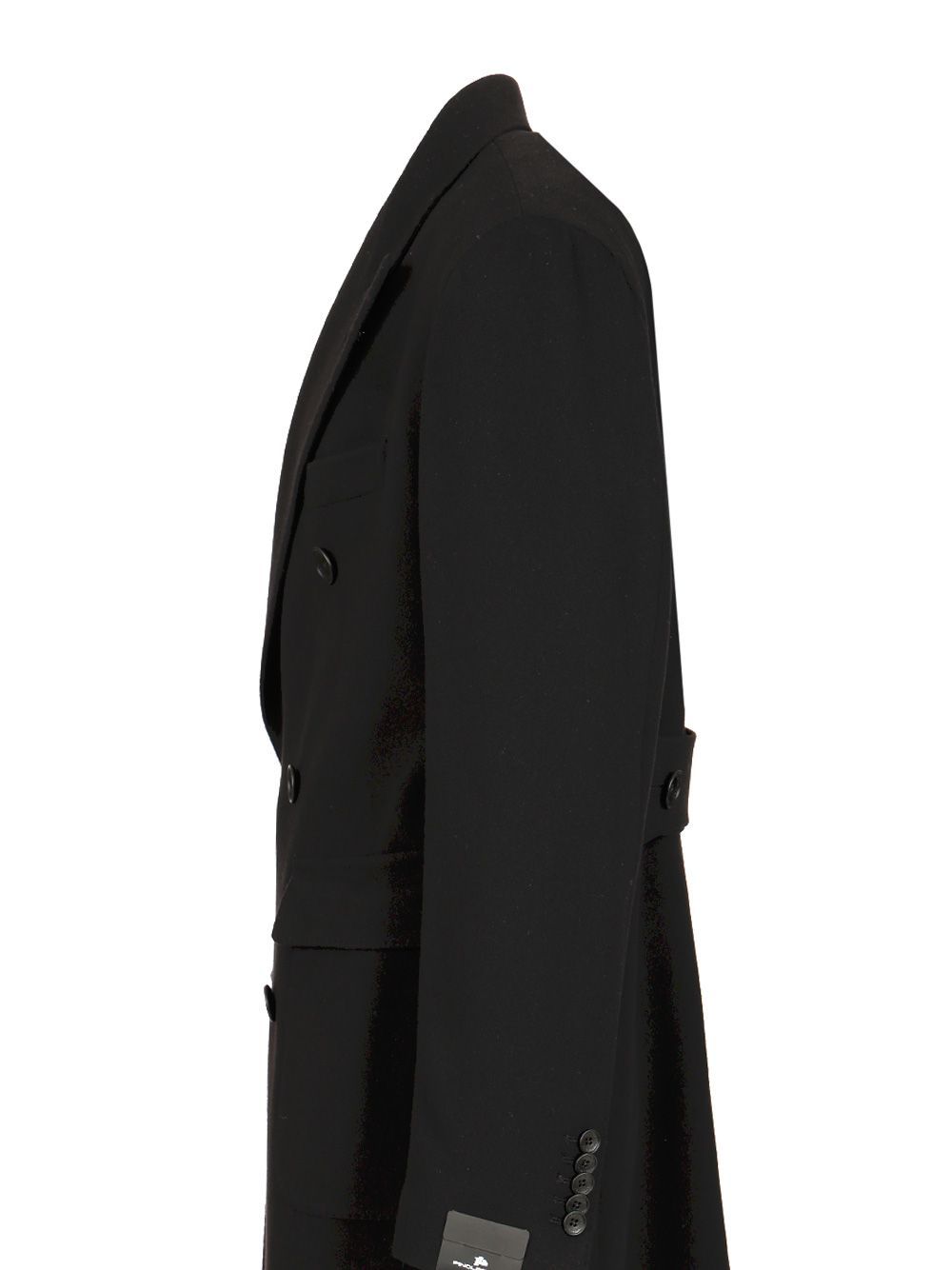 Tagliatore Cappotto 2 Petti Sfoderato Londra Grigio 90 Lana 10 Cachemire Coats Black In Black