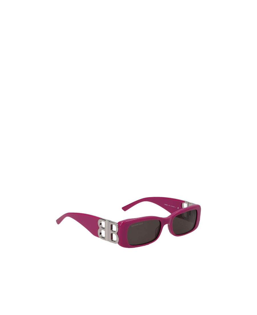 Balenciaga Eyewear Rectangular Frame Sunglasses In Purple
