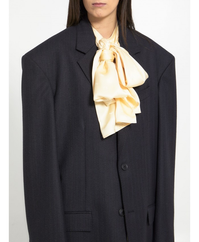 Balenciaga Standard Single-breasted Tailored Blazer In Black In Black