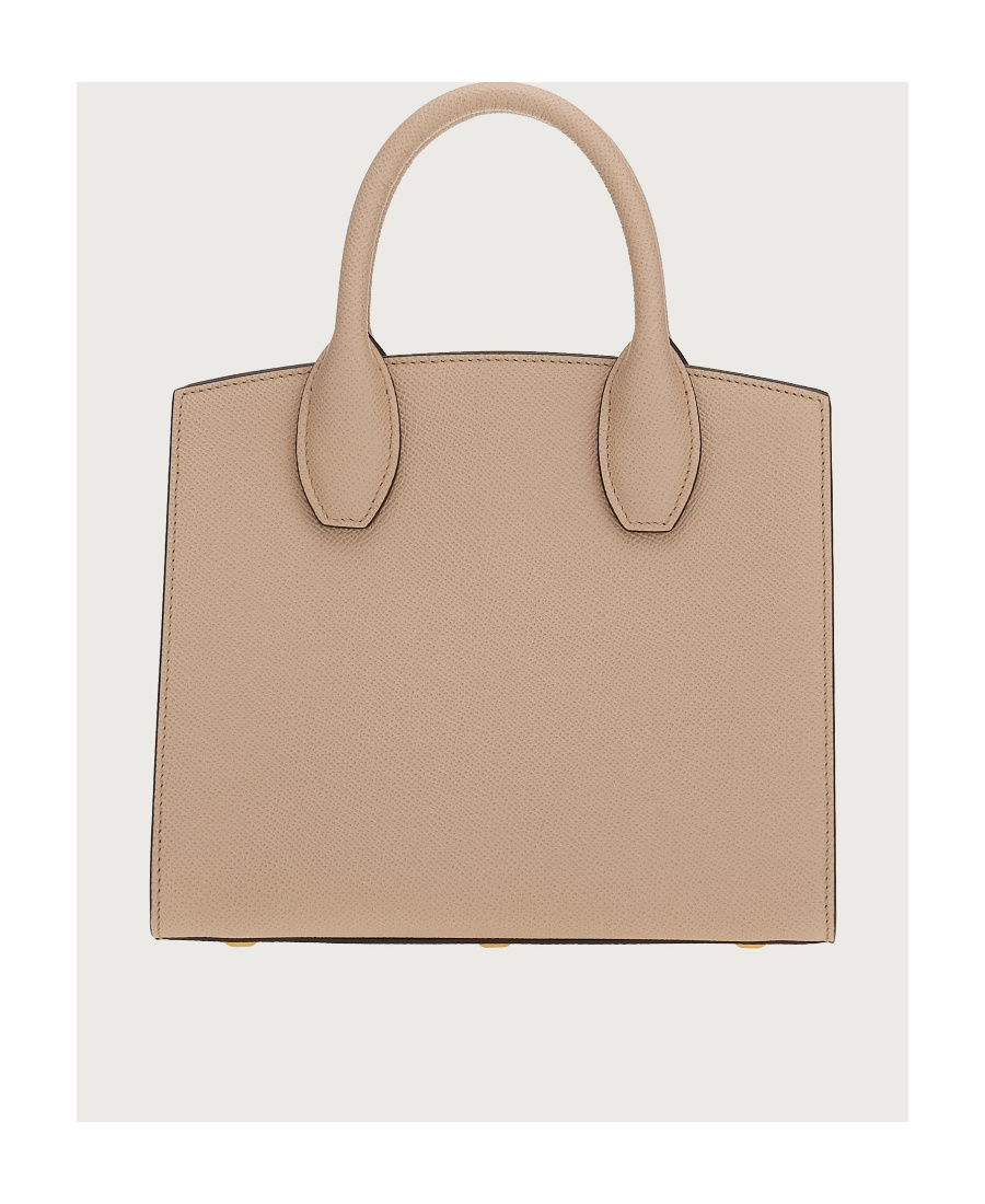 Ferragamo The Studio Small Tote In Nude