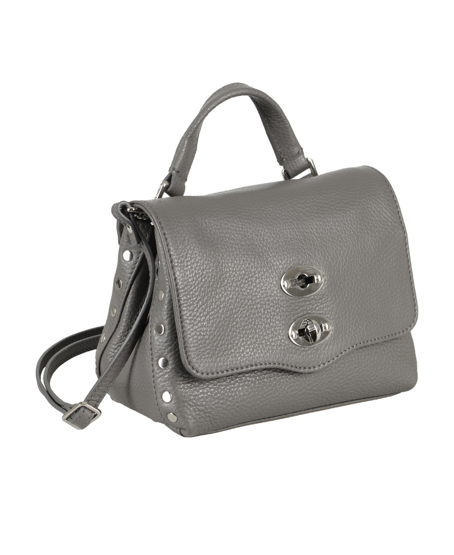 Zanellato Handle Shoulder Bag In Gray