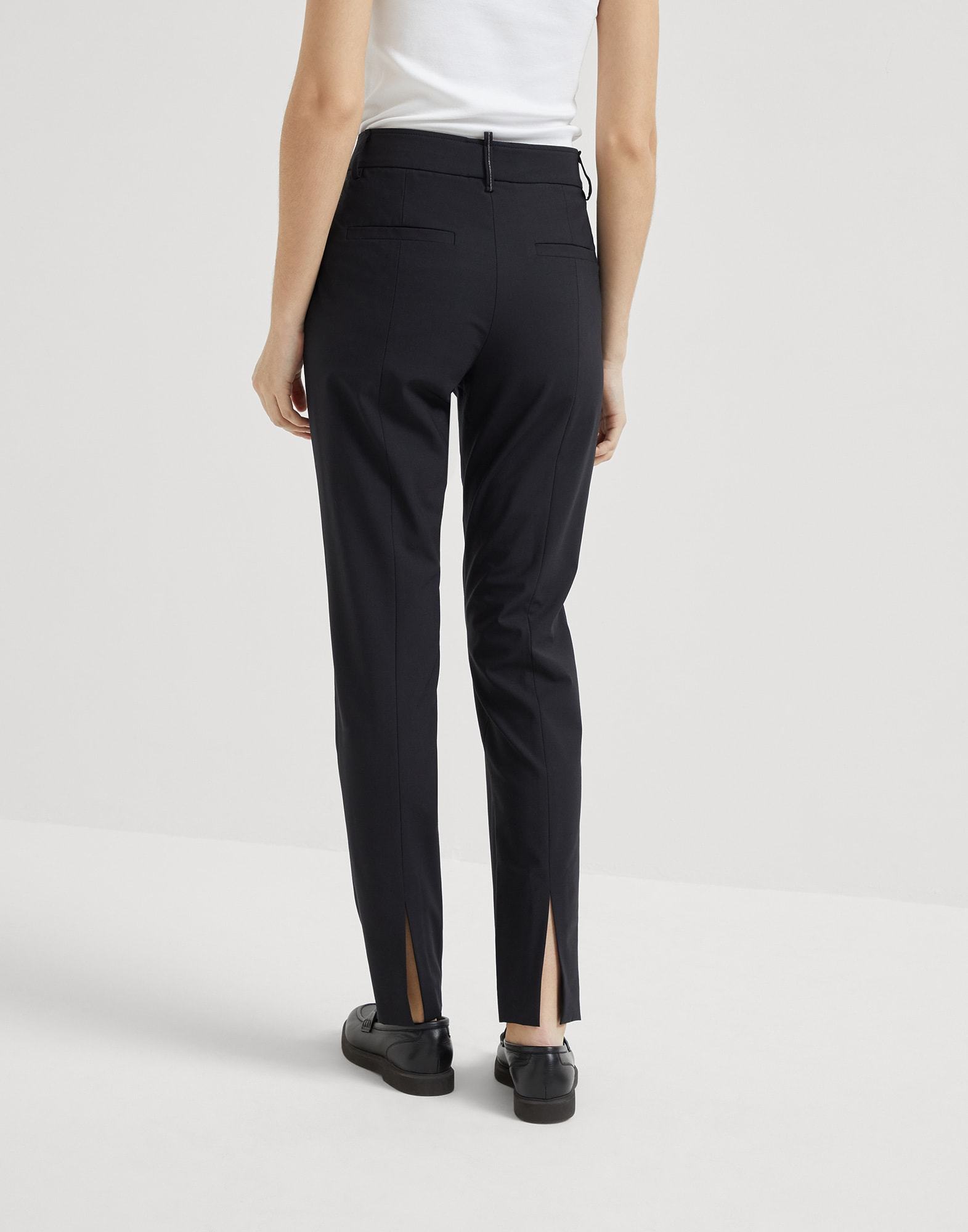 Brunello Cucinelli Belt Loops Slacks In Black