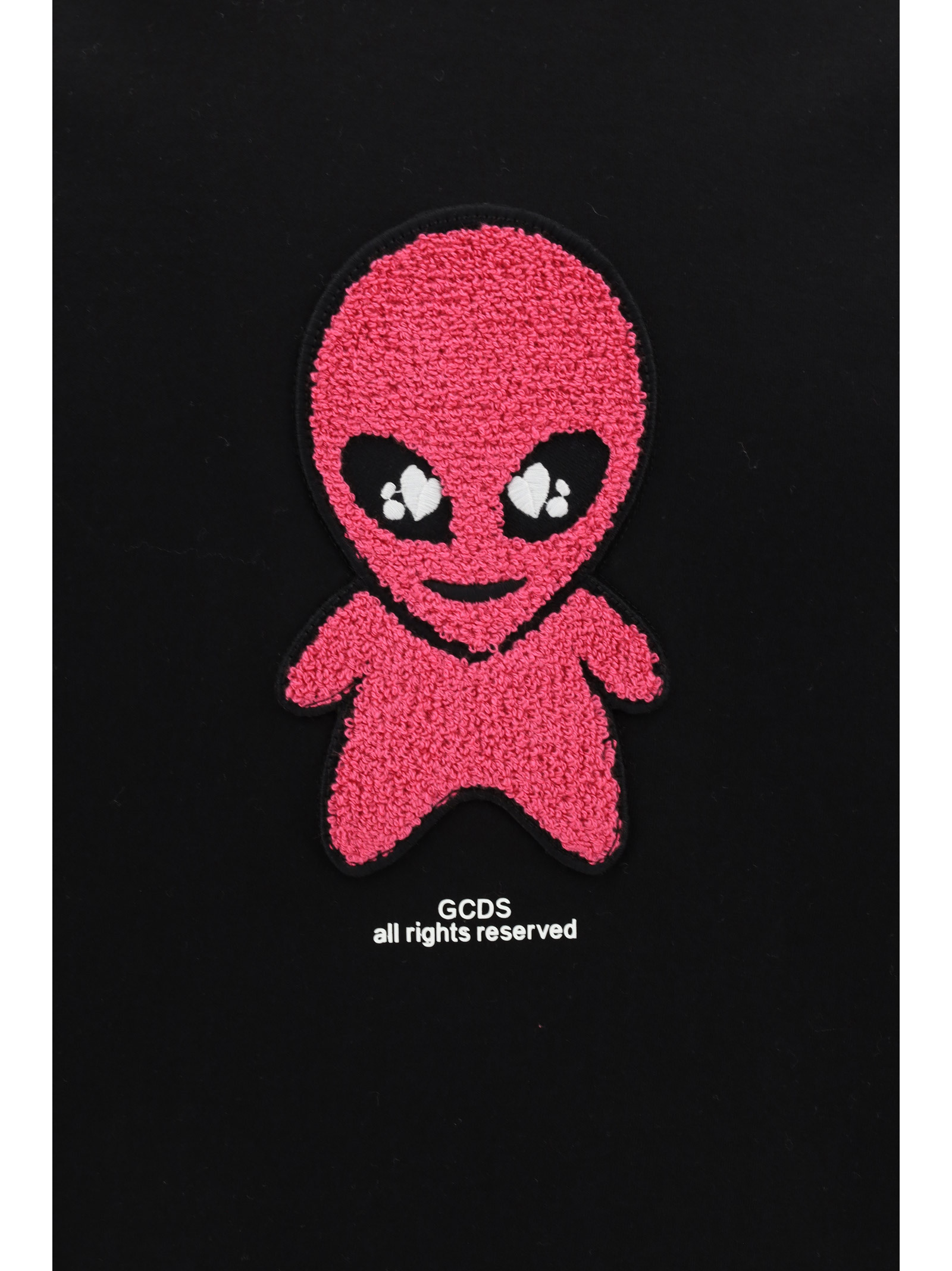 Gcds Wirdo Cotton T-shirt In Black