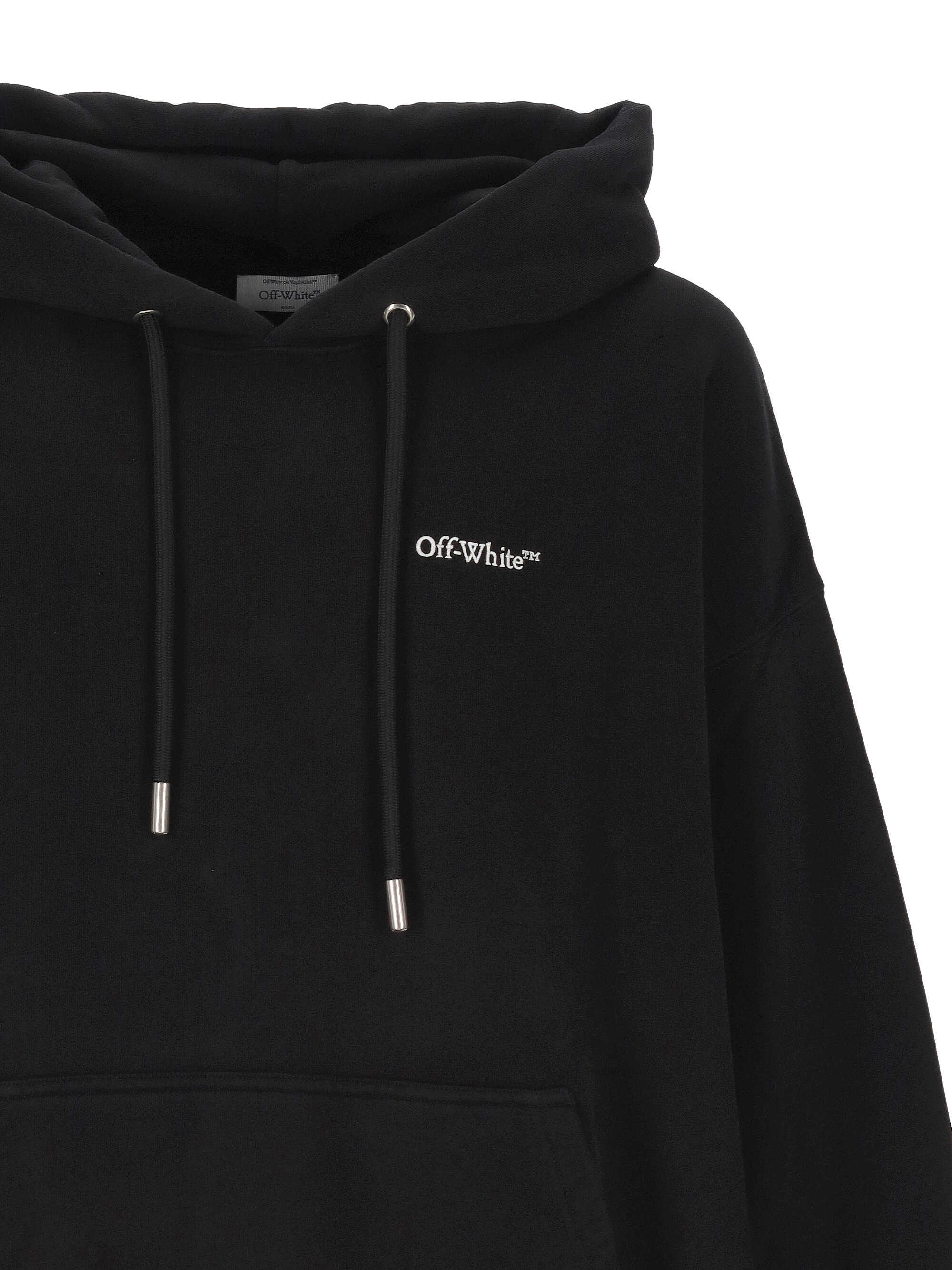 Off-white Long-sleeved Sweatshirt In Black