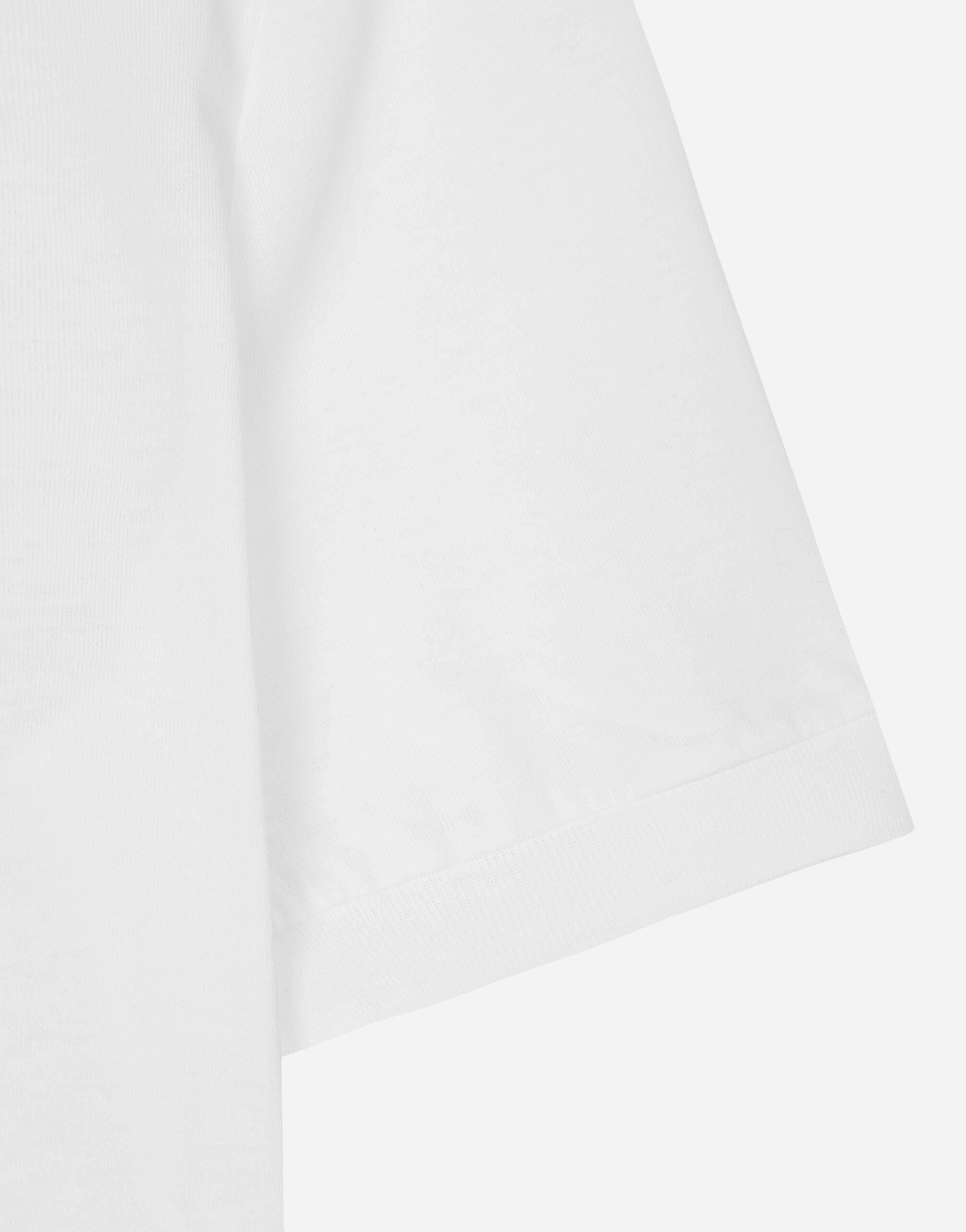Dolce & Gabbana Patch Logo T-shirt In White