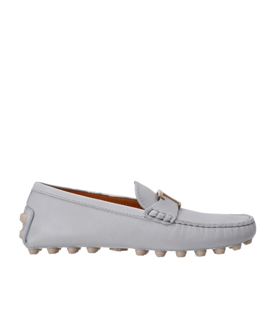 Tod's Round-head Flat Shoes In Gray
