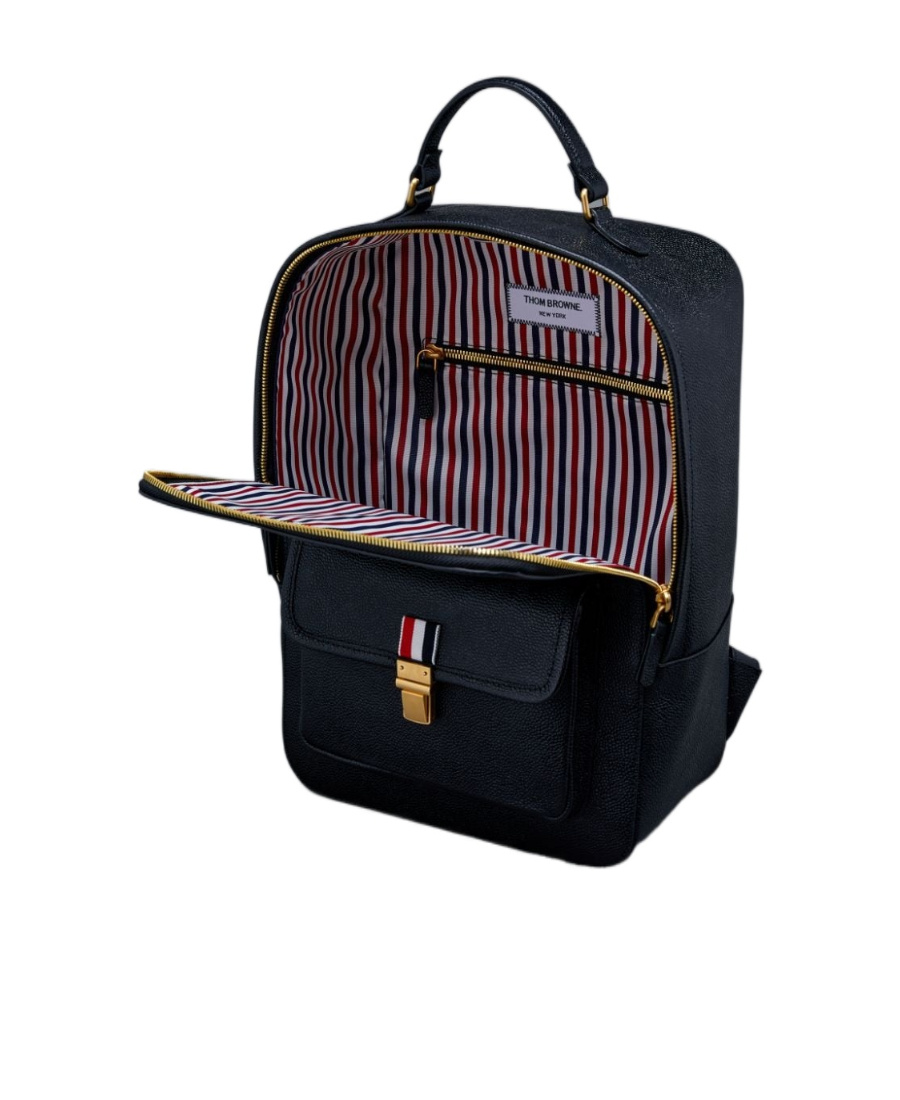 THOM BROWNE PEBBLE TEXTURE BACKPACK